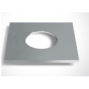 ONE Light, 050042A/C, Chrome Square Fixed Ring for 10106PF