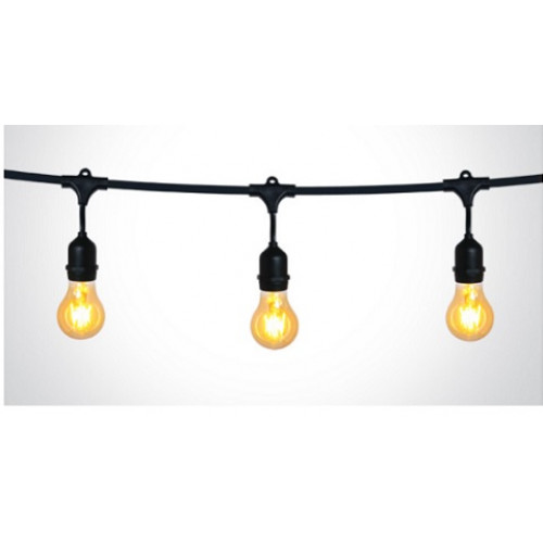 ONE Light, 0994/B, Black String Lights IP44 8.5m 15x E27 60w