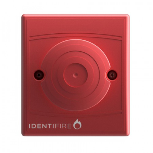 10-1010RFX-S, Identifire Tritone Sounder Flush Mount, Red