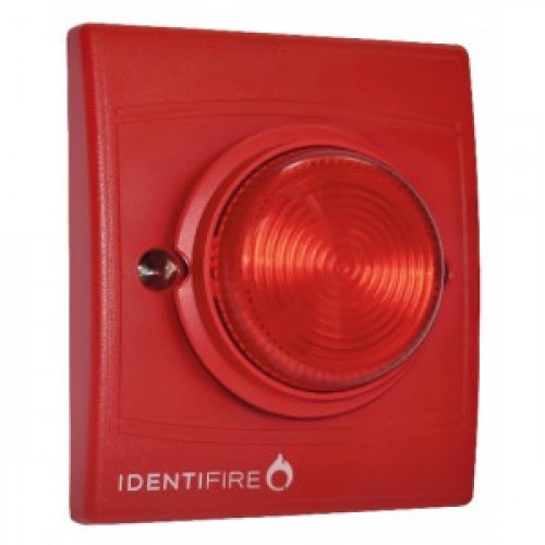 10-1110RFR-S, Identifire Tritone Sounder Flush Mount, Red - Red