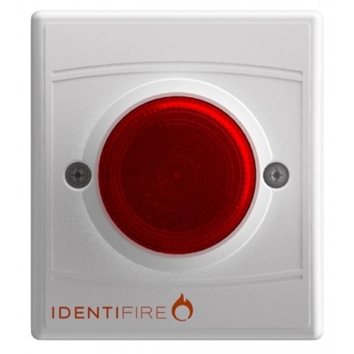 10-1110WFR-S, Identifire Tritone Sounder Flush Mount, White - Red