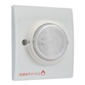 10-1110WFW-S, Identifire Tritone Sounder Flush Mount, White - White