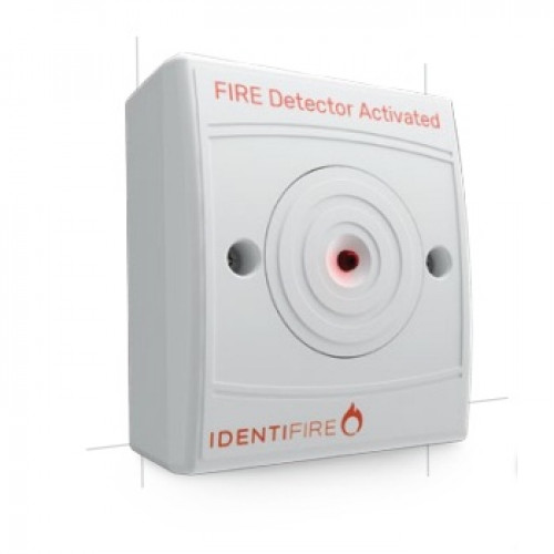 10-2011WSR-S, Identifire Remote Lamp Unit, Surface, White, Red