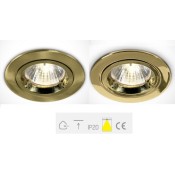 ONE Light, 10103/BBS, Brushed Brass Classic Recessed 35W