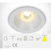 ONE Light, 10103D/W/W, White LED WW 1W/350mA 3W/700mA Dark Light