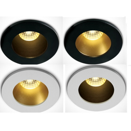 10103DL/B/B/W, Black/Black LED WW 1W/350mA 3W/700mA Dark Light