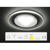 ONE Light, 10103G/W, Frosted Glass LED 3w WW 350mA