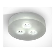 ONE Light, 10103GL/D, Glass Recessed 3x1w DL 350mA