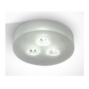 ONE Light, 10103GL/W, Glass Recessed 3x1w WW 350mA