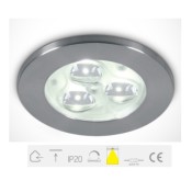 ONE Light, 10103N/AL/D/35, Aluminium LED DAYL 3x1w 35d IP20