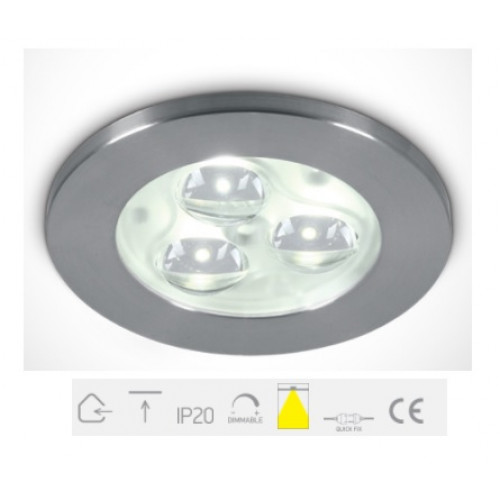 ONE Light, 10103N/AL/D/35, Aluminium LED DAYL 3x1w 35d IP20