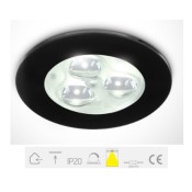 ONE Light, 10103N/B/D/35, Black LED DAYL 3x1w 35d