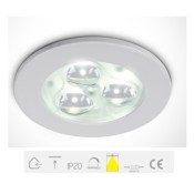 ONE Light, 10103N/W/D/35, White LED DAYL 3x1w 35d IP20