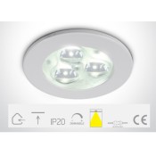 ONE Light, 10103N/W/W/35, White LED WW 3x1w 35d