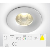 ONE Light, 10103R/W/W, White LED WW 1W/350mA 3W/700mA IP20 Dark Light