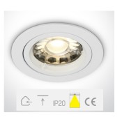 ONE Light, 10105/W, White Recessed Spot 50w