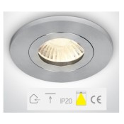 ONE Light, 10105AC/AL, Aluminium Recessed MR16 Spot 50W