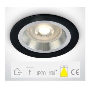 ONE Light, 10105AL/B, Aluminium Black 50W Dark Light