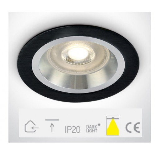 ONE Light, 10105AL/B, Aluminium Black 50W Dark Light