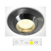 ONE Light, 10105Q/MC, Brushed Chrome Recessed Dark Light Spot 50W