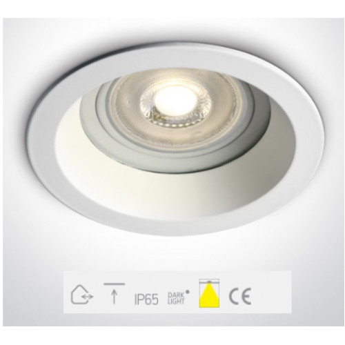 ONE Light, 10105R2/W, White GU10 50W IP65 Dark Light