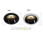 ONE Light, 10106DC/B/W, Black LED 6W WW IP20 36deg 350mA Dark Light