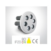 ONE Light, 10106NA/W/D/35, R111 White LED DL 6x3w 35d 350/700mA