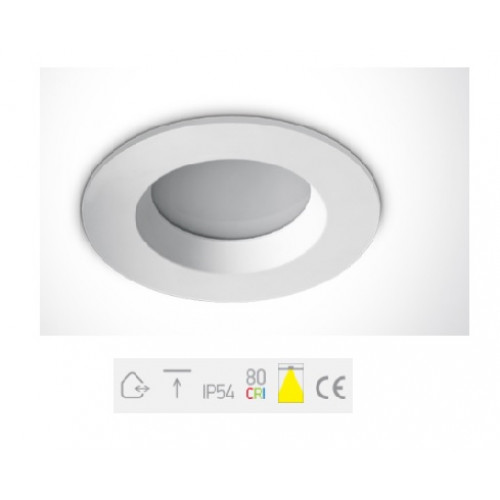 ONE Light, 10107B/W/C, White LED 7W IP54 CW + Driver 100-240V