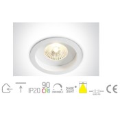 ONE Light, 10107D/W/W, White COB LED 7W WW 36deg IP20 700mA Dark Light