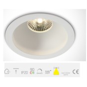 ONE Light, 10107DA/W/W, White COB LED 7W WW Dark Light 36deg 700mA
