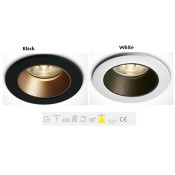 ONE Light, 10107K/B/W, Black LED 7W WW 35deg 700mA Dark Light