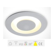 ONE Light, 10107R/W/W, White LED 5W WW + Driver 100-240V