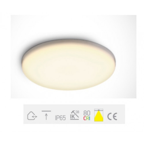 ONE Light, 10108CF/W, Frameless LED 8W WW IP65 230V