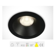 ONE Light, 10108D/B/W, Black LED 8W WW 36deg IP20 230V Dark Light
