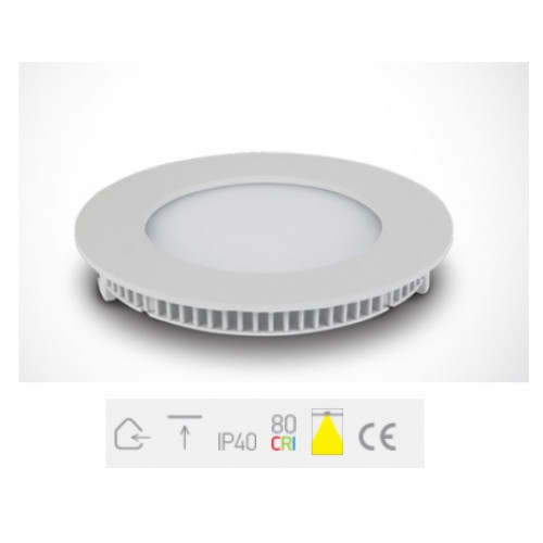 ONE Light, 10108FA/W/C, White LED 8W CW Downlight IP40 230V