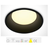 ONE Light, 10109D/B/C, Black LED 9w CW IP20 230V 100deg Dark Light