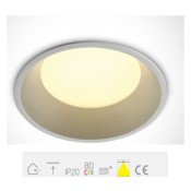 ONE Light, 10109D/W/C, White LED 9w CW IP20 230V 100deg Dark Light