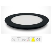 ONE Light, 10112FA/B/W, Black LED 12W WW IP40 230V Slim Downlight