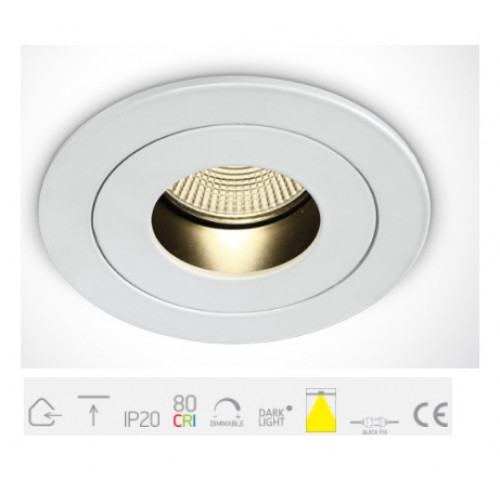 ONE Light, 10112H/W/EW, White COB LED 12W EW 40deg IP20 700mA