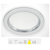 ONE Light, 10115/W/C, White SMD Downlight LED 15w CW IP44 85-240v
