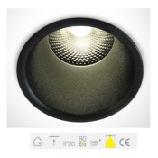 ONE Light, 10115FD/B/W, Black LED 15W WW 24deg IP20 230V Dark Light