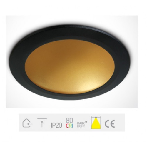 ONE Light, 10116FD/B/BS, Black Dark Light LED 16W WW IP20 230V