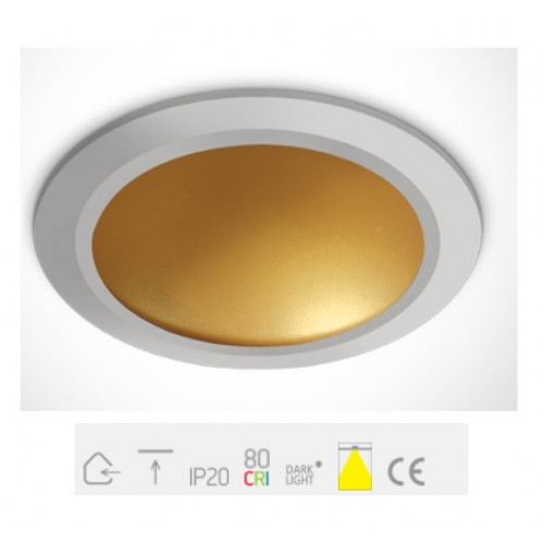 ONE Light, 10116FD/W/BS, White Dark Light LED 16W WW IP20 230V