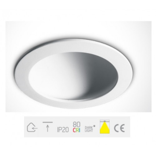 ONE Light, 10116FD/W/W, White Dark Light LED 16W WW IP20 230V