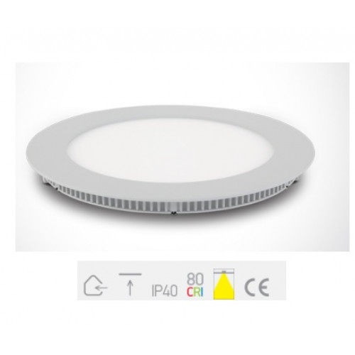 ONE Light, 10118FA/W/C, White Slim Downlight LED 18W CW IP40 230V