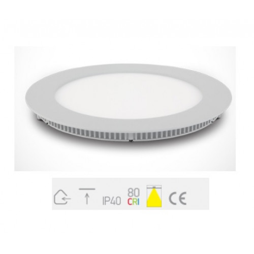 ONE Light, 10118FA/W/D, White Slim Downlight LED 18W DL IP40 230V