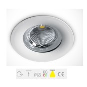 ONE Light, 10120G/W/C, White LED 20W CW Downlight, IP65 60d 230V