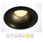 ONE Light, 10120Z/B/W, Black LED 20W WW IP20 45deg 230V Dark Light