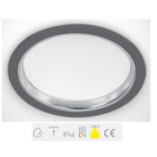 ONE Light, 10124/G/C, Grey SMD LED 24w CW IP44 85-240v