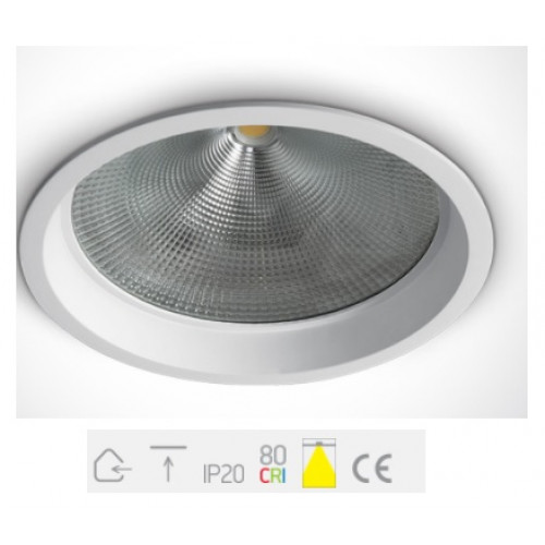 ONE Light, 10130CD/W/C, White COB Dark Light LED 30W CW + Driver 230V